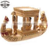 resin ancient Egyptian Craft Egyptian souvenir Golden Egyptian Canopy Boat