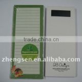 memo pad with magnetic