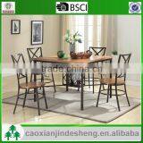 for Import Market Metal Frame Dining Room Furniture Table and Chairs thumbnail-1