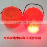 2016 Wholesale Plastic Jack-o'-lantern Pumpkin Lantern Pumpkin Light Pumpkin Lamp for Halloween thumbnail-1