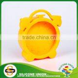 Silicone Case Cat Shape Alarm Leather Case Travel Clock thumbnail-5