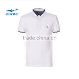 ERKE Simple Style Mens Summer Leisure Mirco Collar Short Sleeve t Shirt Office Cheap Wholesale Polo thumbnail-3