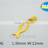 Olivia 2016 New Fashion Modern 304 Stainless Steel Boat Hook Shape Big Size Pendant thumbnail-3