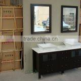 72" Glass Wash Basin Espresso Bathroom Vanity Cabinets thumbnail-5