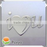 Thin personalized metal decorative sticker with 3M adhesive