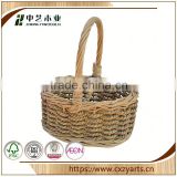HOT SALE Decorative Accept OEM rustic hinging cheaper wicker basket no handles