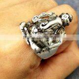 NEW POPULAR VINTAGE SILVER OHM LORD GANESH METAL RING COLLECTIBLE RING thumbnail-1