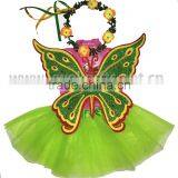 Tinkerbell Tutu Red Butterfly Childs Fairy Costume Wing Wand Set thumbnail-3