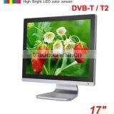 17 Inch DVB-T DVB-T2 Digital Led tv With Dvb-t MPEG4 VGA USB TDT Terrestrial TV Decodificador DVB-T17 thumbnail-1