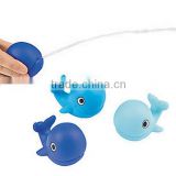 2016 New Customized Spray Water Dolphin Whale Eco-friendly Plastic Baby Toys/Create Your Design Baby Bath Plastic Toys Factory