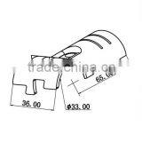 JY-12|wholesale Spcc Black Metal OD28mm Hole Pipe Joint thumbnail-3