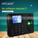 500 Templates Fingerprint Biometric Time Clock With Usb-host and Self-Service Query