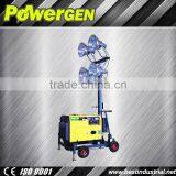 Hot Sale!!! POWER-GEN 4 Lights 5KW Mini Type Diesel Construction Light Tower thumbnail-1