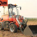 Everun ER08 Hydraulic Small Wheel Loader for Sale With Overseas Service thumbnail-1