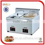 Stainless steel counter top gas fryer (GF-72)