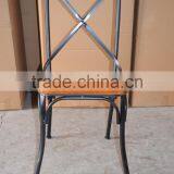 Metal x Cross Back Dining Chair thumbnail-5