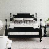 American Style Solid Wood Double Bed, Post-modernism Simple Wooden Bed, Customized Color Double Bed (BF01-X1160) thumbnail-1