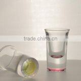 Anhui Factory FDA Inspection Wholesale Bottom Colored Wine Shot Glass thumbnail-2