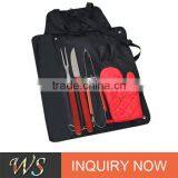 Novelty Promotional High Class Wood Handle Bbq Tools Gift Set With Case for Hot Sell thumbnail-1