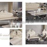 2015 New Living Room Leather Sofa/modern Living Room Stainless Steel Sofa ND062 thumbnail-1