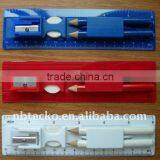 Different Colors 15cm Ruler With Pencil Set/gift Stationery Set With Sharperner thumbnail-1