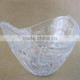 Glass Fruit Bowl Boat Shape Glass Bowl thumbnail-1