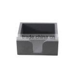 Dark Grey Square Concrete Office Tray for Document / Paper thumbnail-1