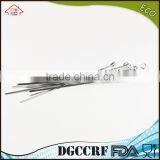 NBRSC 10PCS BBQ Barbecue Stainless Steel Grilling Kabob Kebab Flat Skewers Needle 39CM thumbnail-6