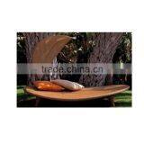Outdoor Morden Wicker Chaise Lounge Leaf thumbnail-4