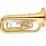 Entry Model Brass Body Bb Tone Gold Lacquer Marching Euphonium thumbnail-2