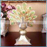 Wholesale Resin Statues, Customized Resin Peacock for Christmas Gifts thumbnail-1