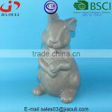 BSCI Audit Factory Large Handmade Easter Bunny Ceramic Tall Rabbit, Home Decor Ceramic Sitting Bunny thumbnail-5