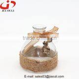 Hot Sale New Design With Linen Cover Glass Bottle Vase thumbnail-1