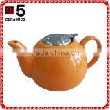 BTHJC-1 Ceramic 1.2L With Stainless Steel Lid and Infuser Teapot thumbnail-1