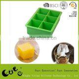 Silicone Ice Cube Tray Silicone Mould Deep Six Cups Square Shape Mold Silicon Ice Tray