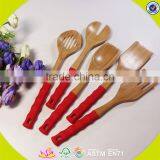 2017 Wholesale High Quality Wooden Spatula Best Sale Wooden Spatula W02B010 thumbnail-5