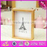 2016 Hot Sale Baby Wooden Funny Photo Frame, Most Popular Kids Wooden Funny Photo Frame W09A040 thumbnail-2