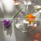 Duo Tone Floral Wine Charms thumbnail-4