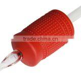 15 PCS Tattoo Tube - 1.2" Black Sterile Disposable Tattoo Grips With Clear Tip thumbnail-1