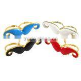 Curled Moustache Shape Adjustable Two-Fingers Double Finger Ring Boys Rings Fashion