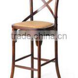 Hot Sale Wood Cross Back Bar Stool High Chair and High Back Chair thumbnail-2