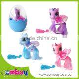 Hot Sale Cartoon Eggs Set Kids Play Mini Rubber Toy Horse thumbnail-1