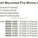 2016 Chrome Commercial Style Pot Filler Kitchen Faucet With Rre Rinse Spray thumbnail-4