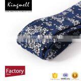 Custom Floral Digital Printed Men's Cotton Neck Tie thumbnail-3