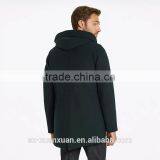 Customized Black Plain Down Jacket Winter Thick Coat for Men thumbnail-2