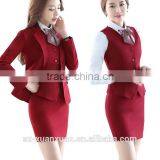 Custom Fashion Women Unifiorm Suit 3 Pieces for Hotel/ Office/ Long Sleeve Uniform thumbnail-2