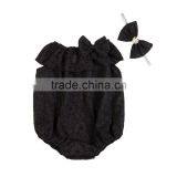 Wholesale Invory Newborn Plain Lace Baby Romper for Babies thumbnail-3