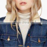 High Quality Girls Denim Winter Jacket Women Customize Your Own Overcoat thumbnail-3
