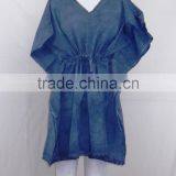 LADIES BEACHWEAR SANDWASH KAFTANS BEACH WEAR BREATHABLE ALL COLORS thumbnail-5