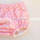 Likable White Polka Dots Cute Baby Bloomers Wholesale Diapers for Newborn Babies thumbnail-2